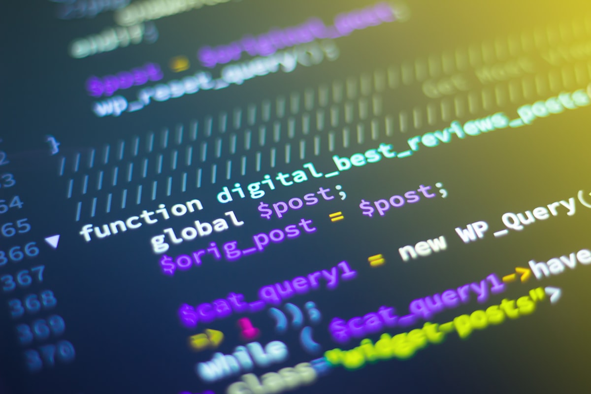 Engineer reviewing code